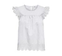 ONLY Onltulum EMB S/S Top Wvn, Bianco, L Donna