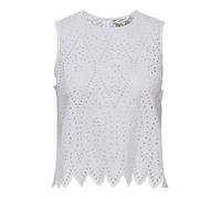 ONLY Onltulum SL EMB Top Wvn, Bianco, S Donna