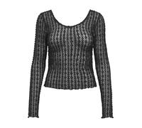 ONLY Onltwinky L/S Lace Top Jrs, Nero, S Donna