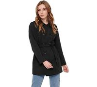 ONLY Onlvalerie Trenchcoat CC Otw Impermeabile, Nero, S Donna