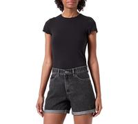 ONLY Onlvega HW Mom DNM - Pantaloncini Noos, Pantaloncini di Jeans Donna, Grigio., S