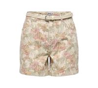 Only Onlvega-Silla HW Mom Belt Shorts Pnt, Sepia Rose, S Donna