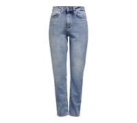 Only Onlveneda Life Mom Jeans Rea7452, Denim Blu Chiaro, L / 30L Donna