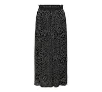 Only ONLVENEDIG AOP Life Long Skirt Wvn Noos, Gonna Donna, Black/AOP:CD DOT, S