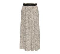 ONLY Onlvenedig AOP Life Long Skirt Wvn Noos Maxi Gonna, Silver Mink/AOP:Lina Small Leo, L Donna