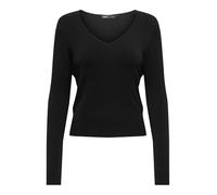 ONLY Onlvenice Life LS Vneck Pullover Nca Knt, Nero, M Donna
