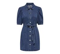 Only Onlvibbe SS Belt DNM Dress MBD Noos Abito Jeans, Media Blu Denim, L
