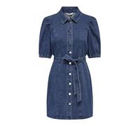 Only Onlvibbe SS Belt DNM Dress MBD Noos Abito Jeans, Media Blu Denim, M