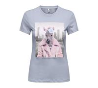 ONLY Onlvibe Life S/S Glasses Top Box Jrs, Soft Chambray, S Donna