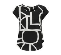 ONLY Onlvic S/S AOP Top Noos Ptm, Top Donna, Black/AOP: Logo Marittimo, 42