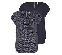 ONLY Onlvic S/S Solid Top Noos Ptm Maglietta da donna, Night Sky (15284243), 50