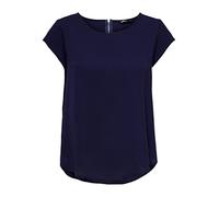 ONLY Onlvic S/S Solid Top Noos Ptm, T-shirt Donna, Blu (Evening Blue), 34