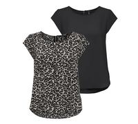 ONLY Onlvic S/S Solid Top Noos Wvn T-Shirt Donna