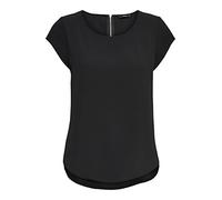 Only - Blusa nera con zip sul retro-Nero 36