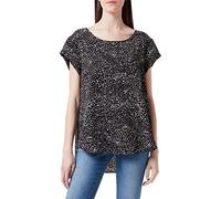 ONLY Onlvic Ss Aop Top Noos Ptm, Camicia Donna, Black/Aop: Blurry Dot, 38