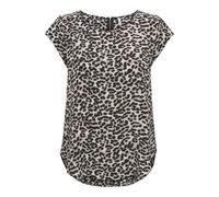 Only Onlvic SS Top Noos Wvn Maglietta, Grigio (Pumice Stone/AOP/Leo AOP), 44 Donna