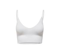 ONLY Onlvicky Rib Seamless V-Neck Top Noos Bustier da Donna, Bianco, XS-S