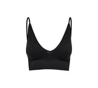 ONLY Onlvicky Rib Seamless V-Neck Top Noos Parte Superiore del Bikini, Opaque, Nero, XS-S Donna