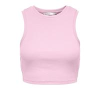 ONLY Onlvilma S/L Cropped Tank Top Jrs Noos Canotta Basic Slim Fit Maniche per Uno Stile Senza Sforzo, Pink Lady, M Donna