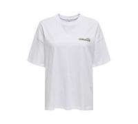 ONLY Onlvivvi Life S/S Lovely Top Box Jrs, Bianco, M Donna