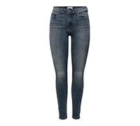 ONLY Onlwauw Life Mid SK DNM Bj777 Noos, Jeans Donna, Blue Black Denim/Detail:bj777, XL / 34L