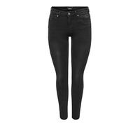 ONLY - Wauw - Jeans skinny nero slavato S L34