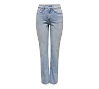 ONLY Onlwillow HW Straight Lb DNM DOT Jeans, Mix Blu Chiaro, 29W x 30L Donna