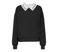 ONLY Onlwillow L/S O-Neck EMB. Ub Swt, Nero, S Donna