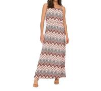 ONLY Onlwinner S/L Maxi Dress Noos Ptm Abito, Cloud Dancer Arabian Zigzag, 42 Donna