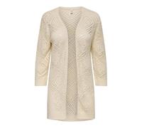 ONLY Onlwisty 7/8 SL Open Cardigan Knt, Natur, S