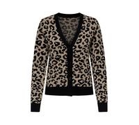 ONLY ONLY Cardigan con scollo a V e stampa leopardata Nero