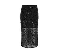 ONLY ONLY Sequin Lace Midi Skirt Nero