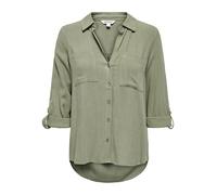 ONLY Onlyasmin asmin-Siesta LS Linen Bl Shirt Pnt, Verde-Deep Lichen Green, L Donna