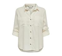ONLY ONLYASMIN-Caro L/S Linen Shirt Pnt Noos Camicia da Donna, Cloud Dancer, XS