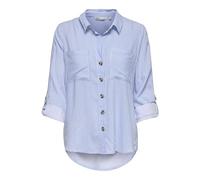ONLY Onlyasmin Shirt L/S Wvn Noos Camicia A Maniche Lunghe E vestibilità Standard per Uso Quotidiano, Navy, XL Donna