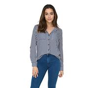 ONLY Onlyasmin Shirt L/S Wvn Noos Camicia, Peacoat, XS Donna