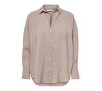 ONLY Onlzazima L/S Loose Shirt Wvn, Visone Argenteo, L