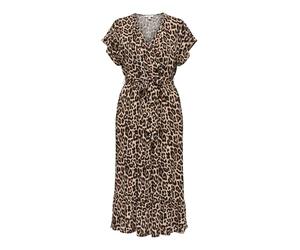 ONLY Onlzilla Adele Life SS Long Dress Wvn, Nero, XS