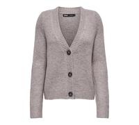 ONLY Onlzoey-Cardigan Nca Knt Regular L/S Maglione, Legno fumé, 3XL Donna