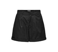 ONLY Onlzora HW Chino Shorts Pnt, Nero, L Donna