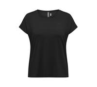 ONLY Onpaubree SS Loose TR Tee Curvy-Opus, Camicia Sportiva Donna, Nero (Black Black), 52-54