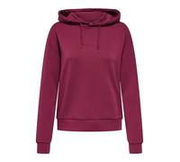 Only Play - Felpa con cappuccio color rododendro-Rosso L