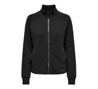 ONLY Onpmelina LS Hn Zip Swt Noos Felpa, Nero, S Donna