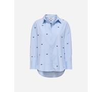 Only Oregon Zeidi Over Stripe W - Camicia - Donna - Bianco XL