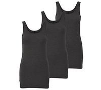 ONLY Pacco da 3 Top da Donna Canotte Basic in Bianco, Nero, Grigio, Blu, Crema Maglietta da Donna Lunga Magliette estive Top 15201465