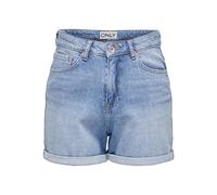 ONLY Pantaloncini da Donna 15321381, Mix Blu Chiaro, XL