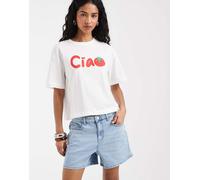 ONLY - Pantaloncini in denim elasticizzato azzurri-Blu 34
