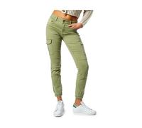 ONLY - Pantaloni Cargo in Cotone con Tasche Multiple - - Jeans - Donna - Verde - S