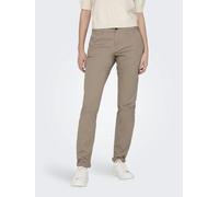 Only Pantaloni Classic Chinos Brown/Silver Mink da Donna 42/30 Marrone