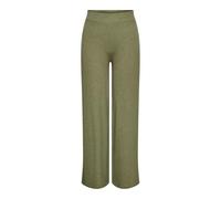 ONLY Pantaloni da Donna a Gamba Larga, Vita Elastica, vestibilità Regolare, Eleganti e Confortevoli., Colore:Verde, Taglia:XL
